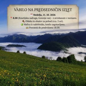 Izlet v Neznano PD Gorenja Vas 2026